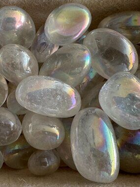 Angel Quartz Crystal Polished Tumble